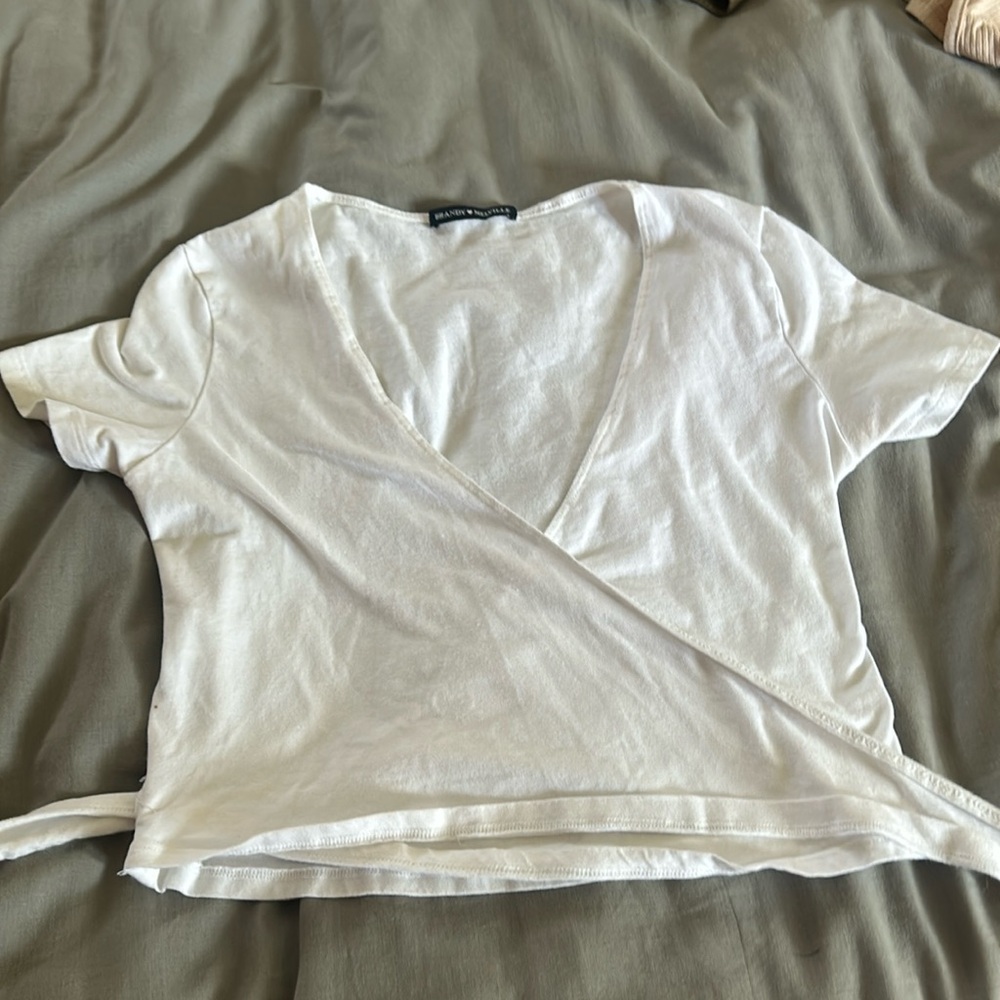 brandy melville wrap top
